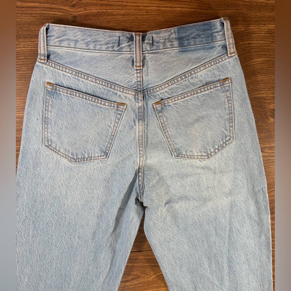 NWT Abercrombie & Fitch The Loose High-Rise Straight Leg Jeans Size 25/0 - Picture 6 of 11
